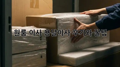 원룸 이사? 용달이사 후기와 꿀팁!
