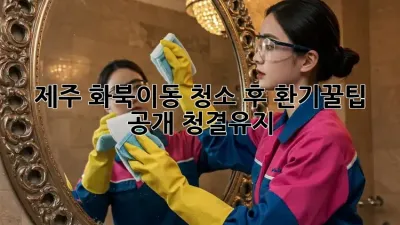 제주 화북이동 청소 후 환기🧹꿀팁 공개! #청결유지